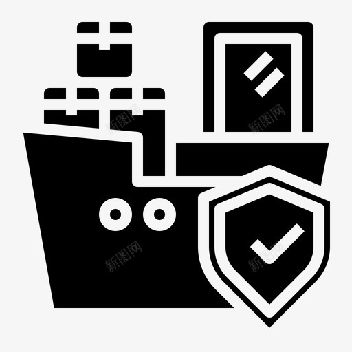 运输保险100填充svg_新图网 https://ixintu.com 运输 保险 填充