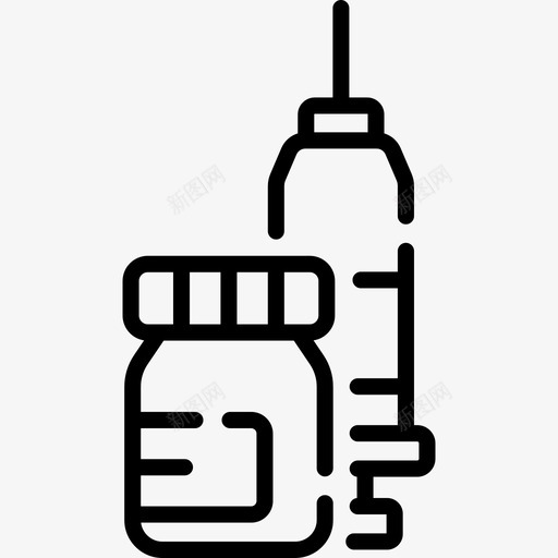 注射器病毒传播11线性svg_新图网 https://ixintu.com 注射器 病毒 传播 线性