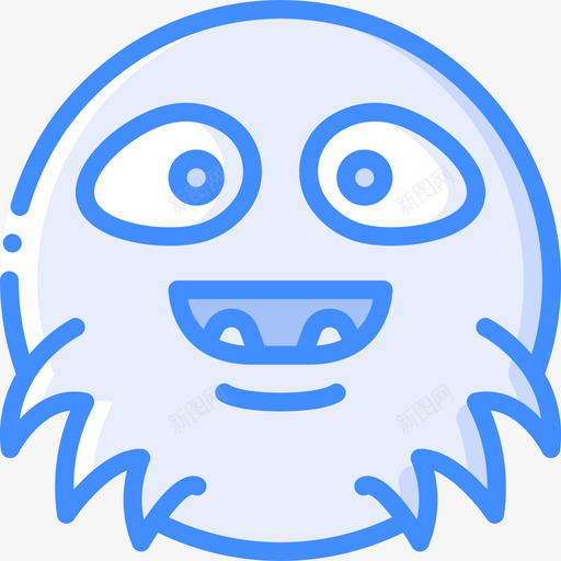 快乐怪物表情3蓝色svg_新图网 https://ixintu.com 快乐 怪物 表情 蓝色