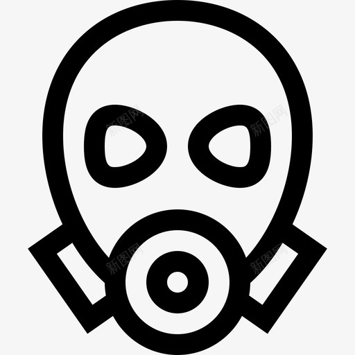 防毒面具抗议12线性svg_新图网 https://ixintu.com 防毒面具 抗议 线性
