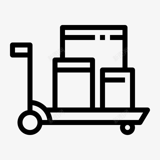 手推车机场送货svg_新图网 https://ixintu.com 手推车 机场 送货 旅行 飞机 运输