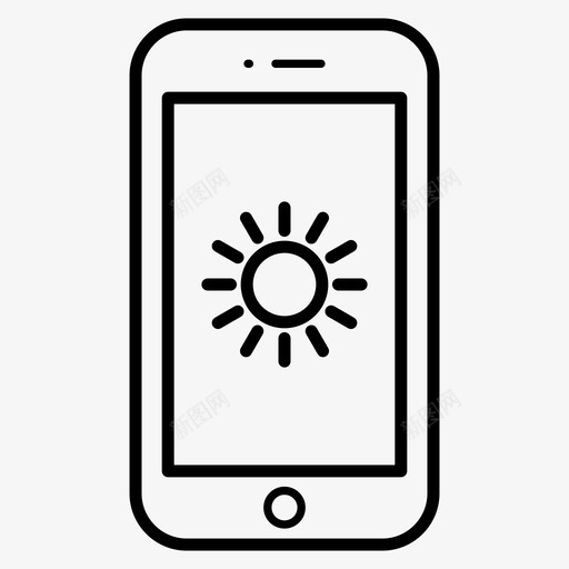 手机手电筒线路图标svg_新图网 https://ixintu.com 手机 手电筒 线路 图标