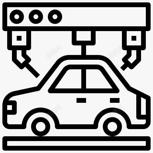机械3d汽车svg_新图网 https://ixintu.com 3d 机械 汽车 印刷 生产力 运输 打印 轮廓