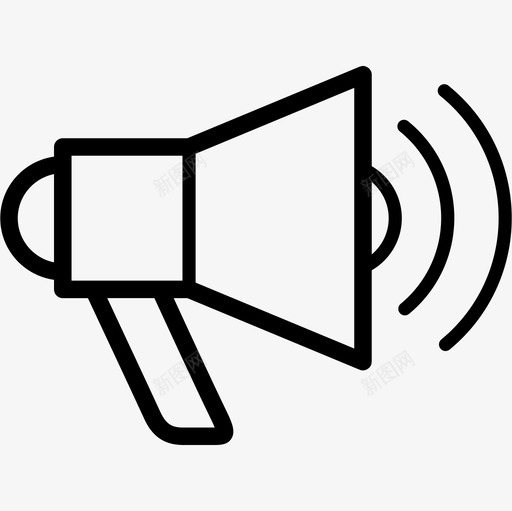 扩音器公告解释svg_新图网 https://ixintu.com 扩音器 公告 解释 通知 宣传 办公 商务