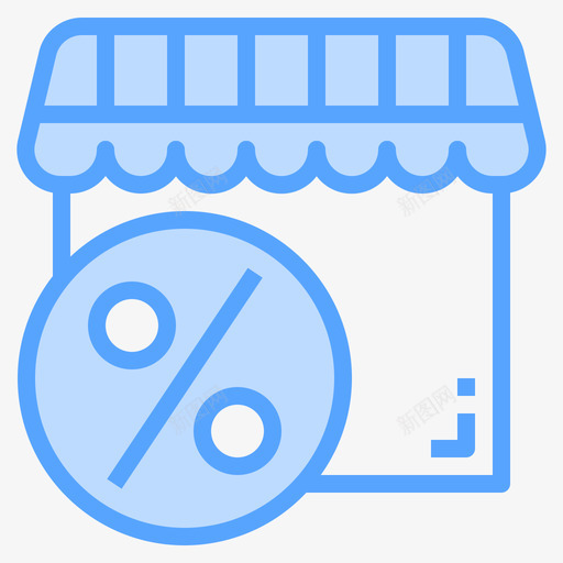 购物商店折扣16蓝色svg_新图网 https://ixintu.com 购物 商店 折扣 蓝色