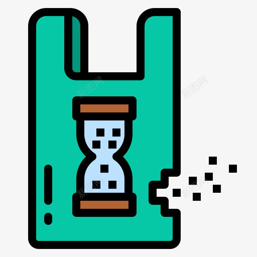 可生物降解塑料污染18线性颜色svg_新图网 https://ixintu.com 可生 生物 降解 塑料 污染 线性 颜色