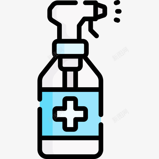 抗菌病毒传播13线状颜色svg_新图网 https://ixintu.com 抗菌 病毒 传播 线状 颜色