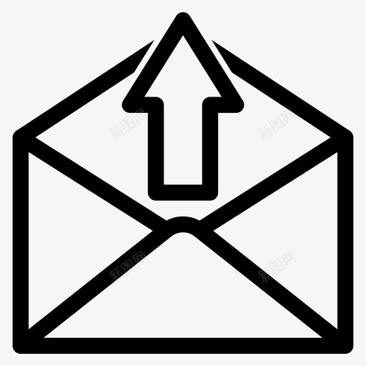 发送电子邮件信封发件箱svg_新图网 https://ixintu.com 发送 电子邮件 信封 发件箱 传出 用户界面 ii