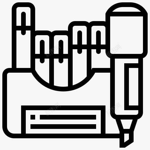 马克笔信纸115线性svg_新图网 https://ixintu.com 马克 信纸 线性