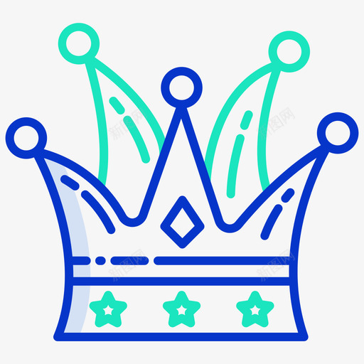 皇冠嘉年华90轮廓颜色svg_新图网 https://ixintu.com 皇冠 嘉年华 轮廓 颜色