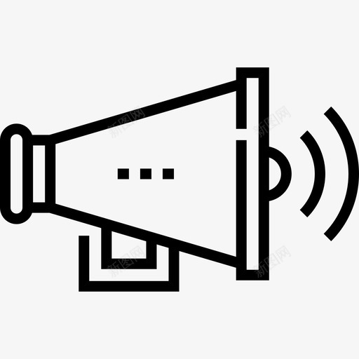 扩音器棒球71线性svg_新图网 https://ixintu.com 扩音器 棒球 线性