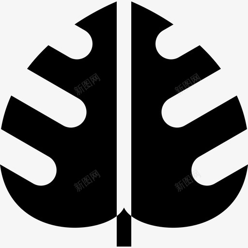 MonsteraLeaf非洲32填充svg_新图网 https://ixintu.com Monstera Leaf 非洲 填充