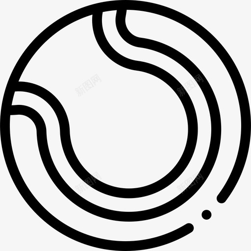 网球运动器材35直线svg_新图网 https://ixintu.com 网球 运动器材 直线