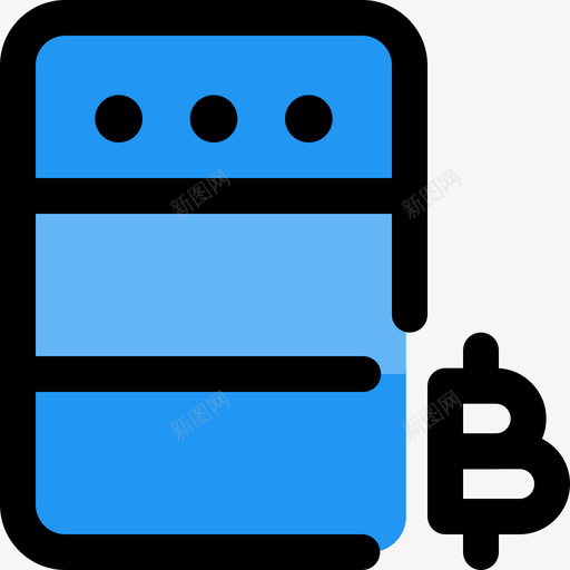 比特币网络应用数据库4线性颜色svg_新图网 https://ixintu.com 比特 网络应用 数据库 线性 颜色