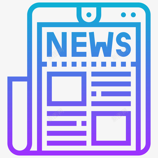 新闻社交成瘾13梯度svg_新图网 https://ixintu.com 新闻 社交 成瘾 梯度
