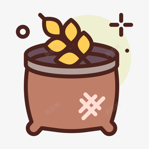 小麦袋酿造7线性颜色svg_新图网 https://ixintu.com 小麦 酿造 线性 颜色