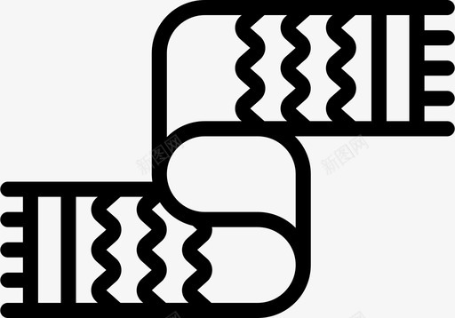 围巾冬季时间2线性svg_新图网 https://ixintu.com 围巾 冬季 时间 线性