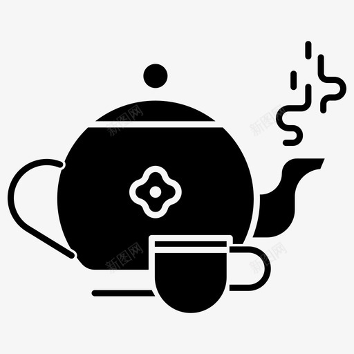 茶壶中式4雕文svg_新图网 https://ixintu.com 茶壶 中式 雕文