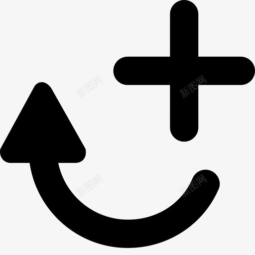 旋转添加箭头循环svg_新图网 https://ixintu.com 旋转 添加 箭头 循环 加号 友好 好的 系统 图标