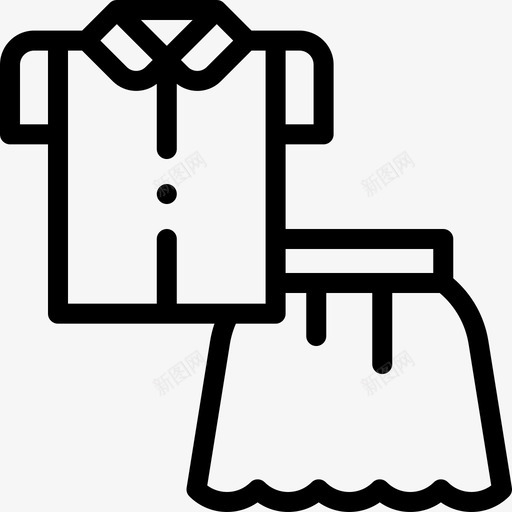 衣服青少年1直系svg_新图网 https://ixintu.com 衣服 青少年 直系
