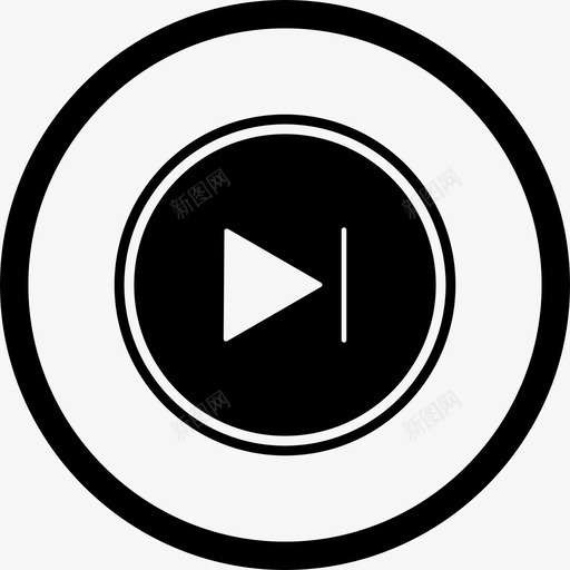 下一步前进音乐svg_新图网 https://ixintu.com 下一步 前进 音乐 播放器 多媒体