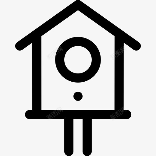 鸟舍春天111直线型svg_新图网 https://ixintu.com 鸟舍 春天 直线 线型