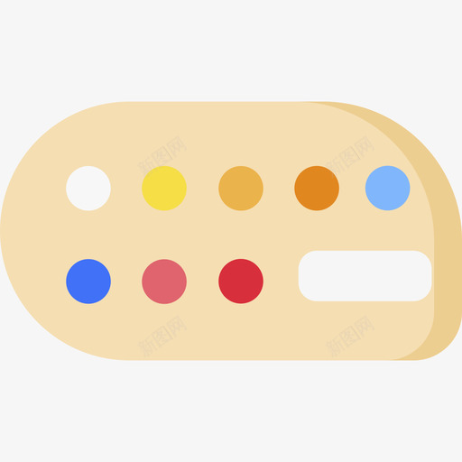 绘画调色板艺术设计28平面svg_新图网 https://ixintu.com 绘画 调色板 艺术设计 平面