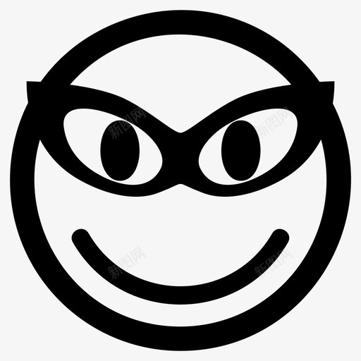 眼镜表情符号护目镜svg_新图网 https://ixintu.com 眼镜 表情 符号 护目镜 眼睛 面具 派对