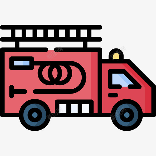 消防车消防员31线性颜色svg_新图网 https://ixintu.com 消防车 消防员 线性 颜色
