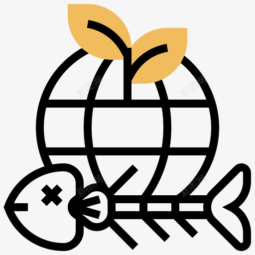 可生物降解塑料污染13黄色阴影svg_新图网 https://ixintu.com 可生 生物 降解 塑料 污染 黄色 阴影