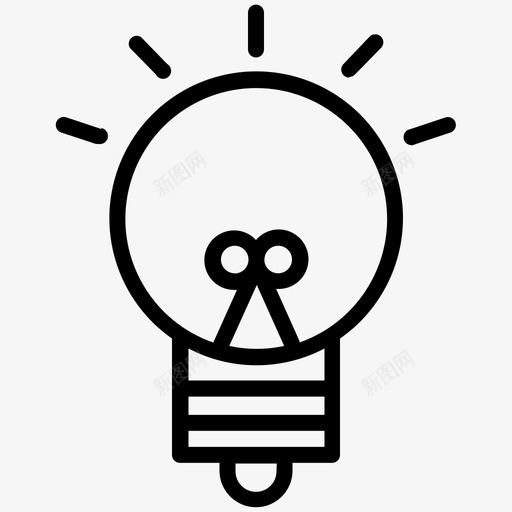 想法灯泡心态svg_新图网 https://ixintu.com 想法 灯泡 心态 全球 业务