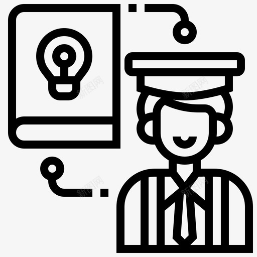 学生创造性学习10线性svg_新图网 https://ixintu.com 学生 创造性 学习 线性