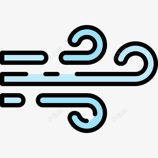 风天气334线性颜色svg_新图网 https://ixintu.com 天气 线性 颜色