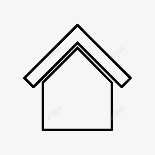主页地址建筑svg_新图网 https://ixintu.com 主页 地址 建筑 房子 页面 集合 字形 轮廓