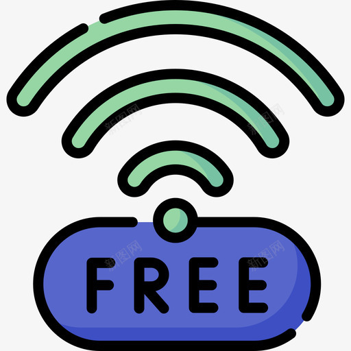 免费Wifi169机场线性彩色svg_新图网 https://ixintu.com 免费 Wifi 机场 线性 彩色