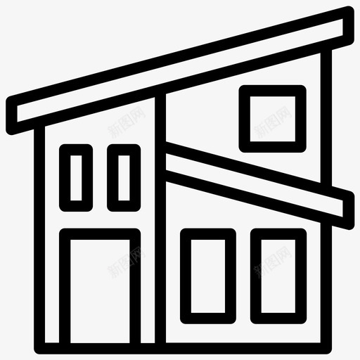 联排别墅建筑物住宅svg_新图网 https://ixintu.com 住宅 建筑物 联排别墅 室内