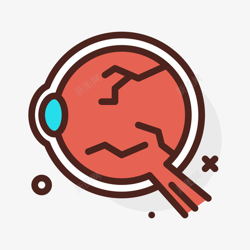 眼球器官21线状颜色svg_新图网 https://ixintu.com 眼球 器官 线状 颜色