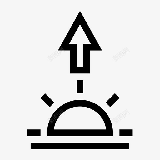 日出黎明晨曦svg_新图网 https://ixintu.com 黎明 日出 晨曦 用户界面 图标