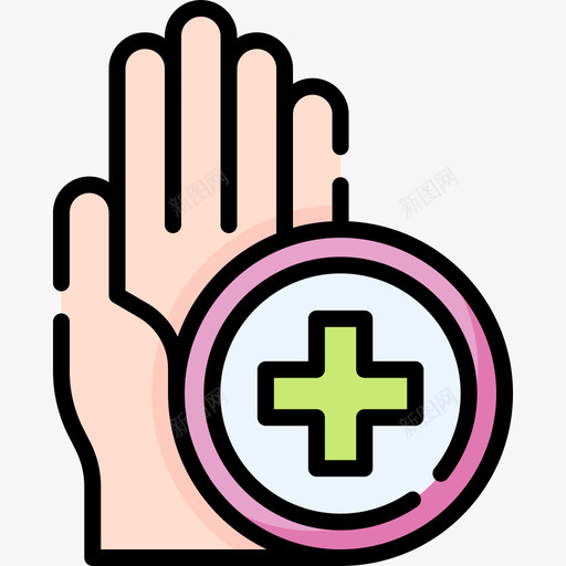 手卫生消毒10线颜色svg_新图网 https://ixintu.com 卫生 消毒 颜色