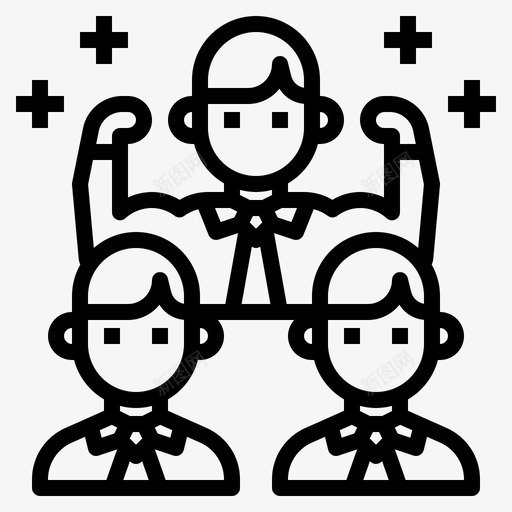 团队合作项目管理46直线型svg_新图网 https://ixintu.com 团队 合作 项目管理 直线 线型