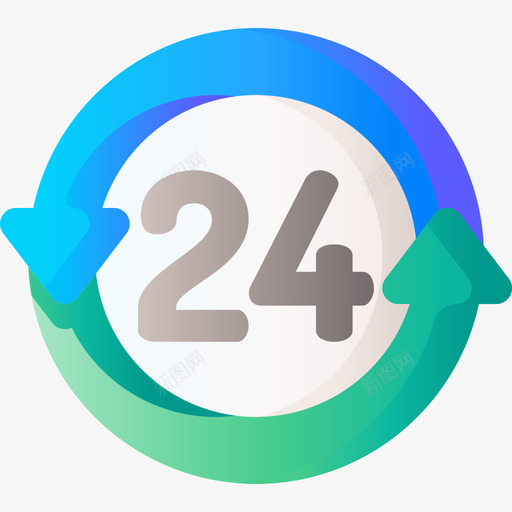 24小时营销216梯度svg_新图网 https://ixintu.com 24小时 营销 梯度