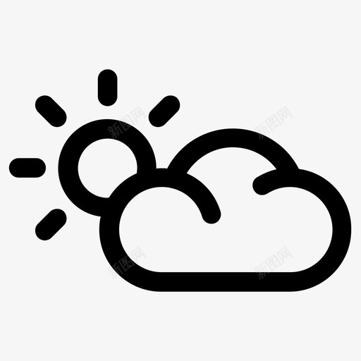 阳光云彩早晨svg_新图网 https://ixintu.com 阳光 云彩 早晨 天气