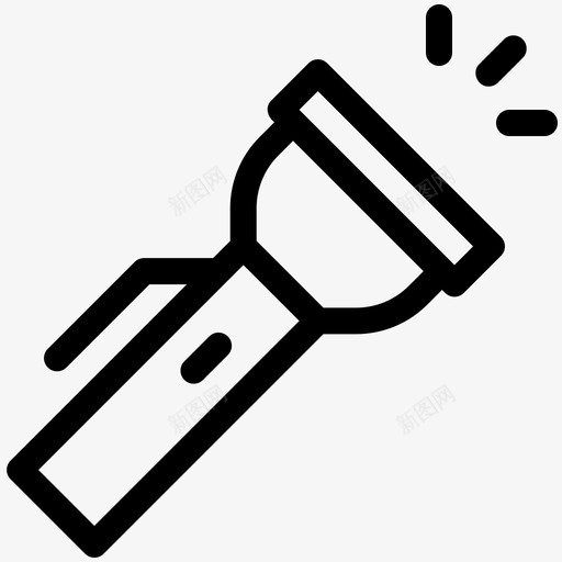 手电筒童子军12号直线型svg_新图网 https://ixintu.com 手电筒 童子军 12号 直线 线型