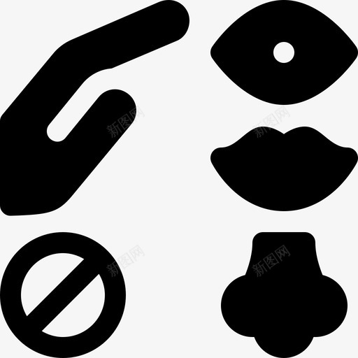 不要碰冠状病毒46填充svg_新图网 https://ixintu.com 不要 冠状 病毒 填充