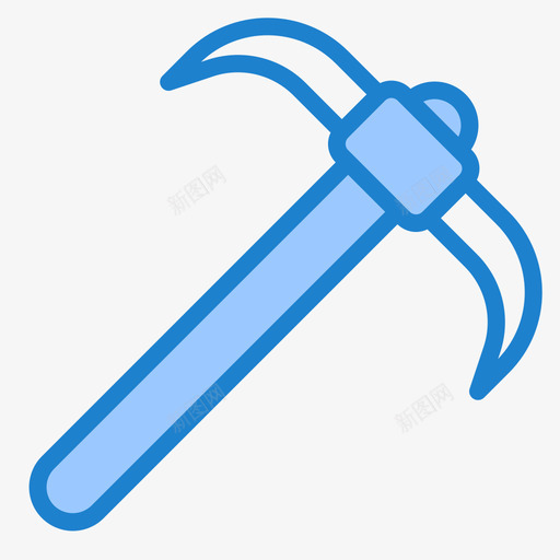 鹤嘴锄劳工8号蓝色svg_新图网 https://ixintu.com 鹤嘴 劳工 8号 蓝色