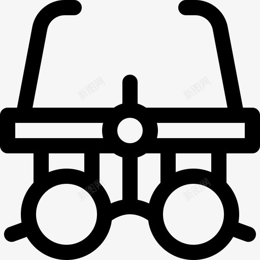 眼睛验光师9直线型svg_新图网 https://ixintu.com 眼睛 验光师 直线 线型
