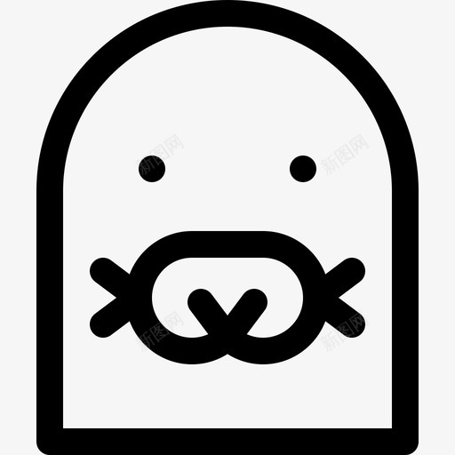海豹冬季自然21直线型svg_新图网 https://ixintu.com 海豹 冬季 自然 直线 线型