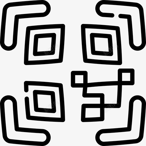 二维码经济型64线性svg_新图网 https://ixintu.com 二维 经济型 线性