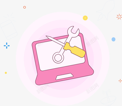 系统维护中svg_新图网 https://ixintu.com 系统 维护 多色