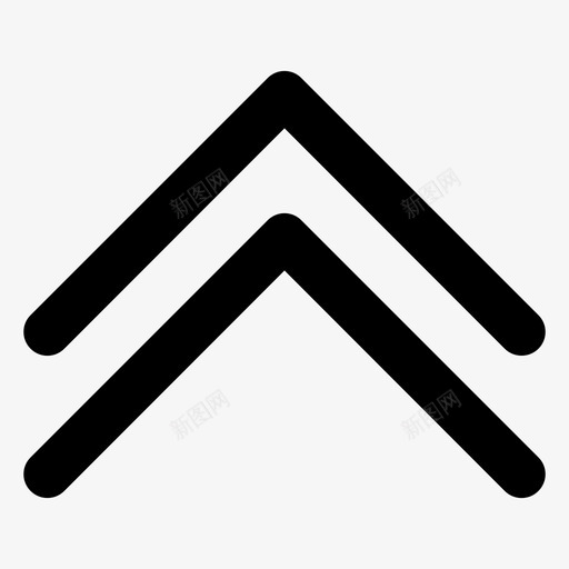 双上箭头方向svg_新图网 https://ixintu.com 箭头 方向